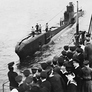 H. M Submarine Trident which torpedoed the German cruiser Prinz Eugen off the coast of