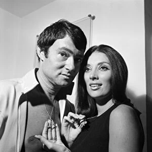 Hairstylist Vidal Sassoon and his wife Beverly, pictured in their flat