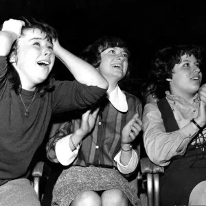 Bill Haley and his Comets - Cardiff - 24th Sept 1964. Three female fans enjoying the Bill Bill Haley and his Comets - Cardiff - 24th Sept 1964. Three female fans enjoying the Bill