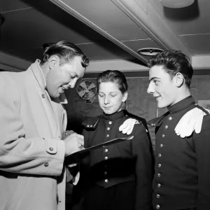 Bill Haley on his first visit to England which was largely sponsored by the Daily Mirror Bill Haley on his first visit to England which was largely sponsored by the Daily Mirror