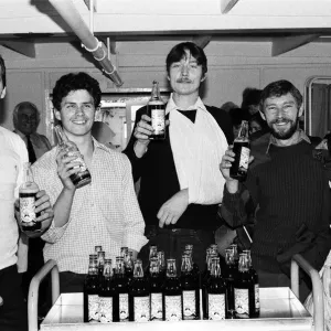 Eight and a half thousand bottles of specially brewed beer have been flown out to Eight and a half thousand bottles of specially brewed beer have been flown out to