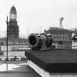 Hallawell Air Raid Siren Print, circa 1939