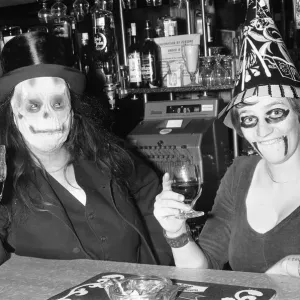 Halloween at the Crown Leamington pub. 30th October 1979 Halloween at the Crown Leamington pub. 30th October 1979
