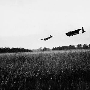 Hamilcar gliders of 6th Air landing Brigade arrive on D2N near Ranville bringing with