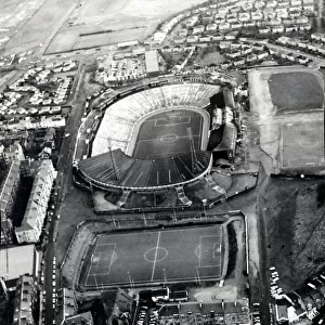 Hampden Park, Glasgow - aerial view, 1994 Lesser Hampden also visible