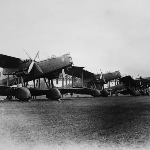 Handley Page Heyfords at RAF Scampton 2nd October 1936 Handley Page Heyfords at RAF Scampton 2nd October 1936