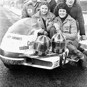 The Hanks Racing Team January 18th 1978 Back Row (L-R) Fred Hanks, Norman Hanks