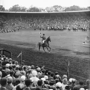 Hans Klas Wikne Carries Olympic Torch, Stockholm 1956 Print