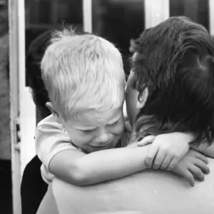A not very happy first day at school for 5 year old Scott Brannen