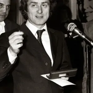 Harold Evans Receives Journalist of the Year Award Print 1973
