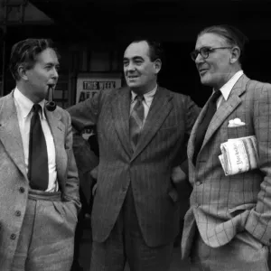 Harold Wilson, Tom Driberg and R. H.s Crossman at a Labour Party Conference