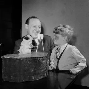 Harry Corbett and Sooty at Home in Guisley Print