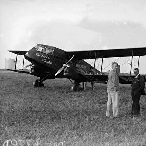 The De Havilland Dragon Trail of the Caribou with pilots Captain Leonard Reid