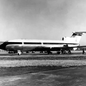A De Havilland Trident airliner, later to be known as the Hawker Siddeley Trident A De Havilland Trident airliner, later to be known as the Hawker Siddeley Trident