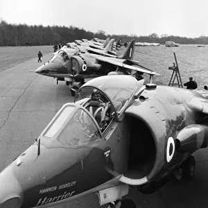 The Hawker Siddeley Harrier, the worlds first operational vertical take-off close