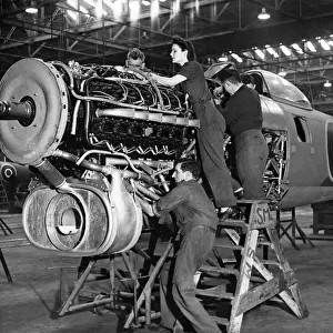 Hawker Typhoon fighters are now being built in impressive numbers at one of the Gloster