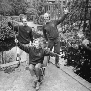 Head gardener Mr Brian Gilbride celebrates the success of Telford in the 1989 Britain in Head gardener Mr Brian Gilbride celebrates the success of Telford in the 1989 Britain in
