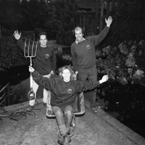 Head gardener Mr Brian Gilbride celebrates the success of Telford in the 1989 Britain in Head gardener Mr Brian Gilbride celebrates the success of Telford in the 1989 Britain in