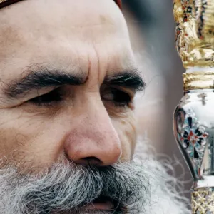The head of the Greek Orthodox Church in Britain, His Eminence the Archbishop Gregorios The head of the Greek Orthodox Church in Britain, His Eminence the Archbishop Gregorios