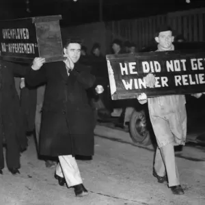 Headed by a propaganda coffin'delegates to the National Unemployed Workers Headed by a propaganda coffin'delegates to the National Unemployed Workers