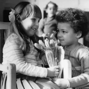 Hearts and flowers for young lovers... St Valentine Hearts and flowers for young lovers... St Valentine