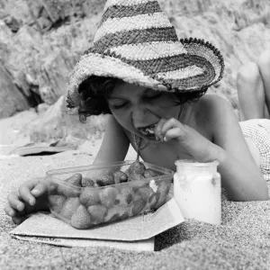 It was heavenly enough on the warm sands at Thurleston, Devon, without this treat It was heavenly enough on the warm sands at Thurleston, Devon, without this treat