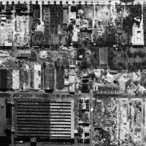 Heavy bomb damage to the Mariendorf district in Berlin. Pictured, the Aska Niawerke A. G Heavy bomb damage to the Mariendorf district in Berlin. Pictured, the Aska Niawerke A. G