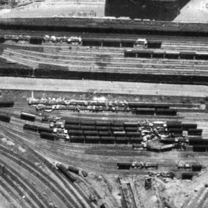 Heavy Bomb Damage at Stettin Print Heavy Bomb Damage at Stettin Print