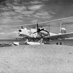 Heinkel 59 seaplane bearing red crosses shot down by Pilot Officer J