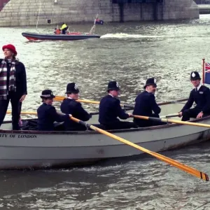 Helen Mirren on the River Thames Charity Print