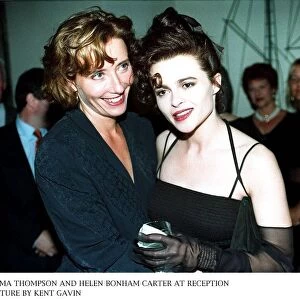 Helena Bonham Carter and Emma Thompson actresses at the reception for the film