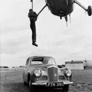 Helicopter from 66th Air Rescue Squadron, United States Air Force Base at Manston Helicopter from 66th Air Rescue Squadron, United States Air Force Base at Manston