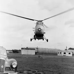 Helicopter from 66th Air Rescue Squadron, United States Air Force Base at Manston Helicopter from 66th Air Rescue Squadron, United States Air Force Base at Manston