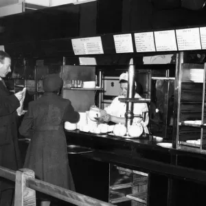 Help Yourself Counter at Lyons Restaurant, Chancery Lane, London, 5th April 1956 Help Yourself Counter at Lyons Restaurant, Chancery Lane, London, 5th April 1956