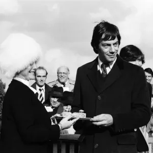 Henry Cecil, trainer of the winning horse Diesis, at the Dewhurst Stakes Henry Cecil, trainer of the winning horse Diesis, at the Dewhurst Stakes
