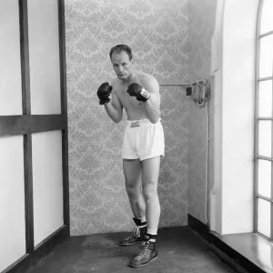 Henry Cooper, British Commonwealth Heavyweight Champion, pictured during training session Henry Cooper, British Commonwealth Heavyweight Champion, pictured during training session