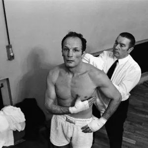 Henry Cooper in Rome, where he is fighting Piero Tomasoni on the 13th March Henry Cooper in Rome, where he is fighting Piero Tomasoni on the 13th March
