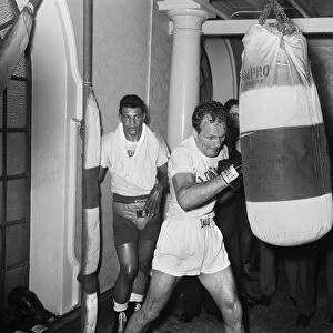 Henry Cooper seen here in training at The Bellingham for his fight against Cassius Clay