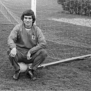 Henry Newton, mid field player with Derby County. 27th February 1976