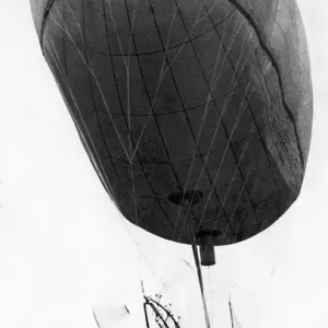 Herbert Spencer in the Spencer Airship, 2nd May 1908 Print Herbert Spencer in the Spencer Airship, 2nd May 1908 Print