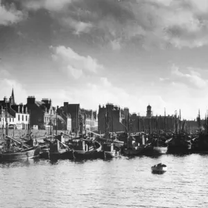 Herring Fishing Fleet seen here at Stornoway Harbour 19th March 1949 Herring Fishing Fleet seen here at Stornoway Harbour 19th March 1949