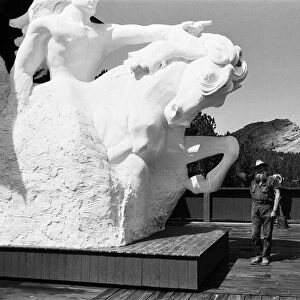 High in the Black Hills of Dakota, sculptor Korczak Ziolkowski (pictured