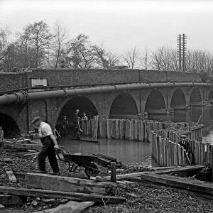 High Bridge, Uxbridge seen here under going repairs 1936