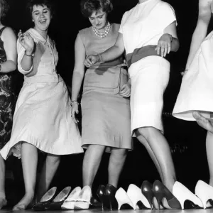 High heels discard as the girls join in the high jinks at the Locarno in Glasgow High heels discard as the girls join in the high jinks at the Locarno in Glasgow