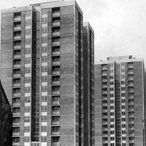 The high rise flats at Cruddas Park Housing Estate in Newcastle 26 June 1962 circa