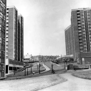 The high rise flats at Cruddas Park Housing Estate in Newcastle 23 May 1972 The high rise flats at Cruddas Park Housing Estate in Newcastle 23 May 1972