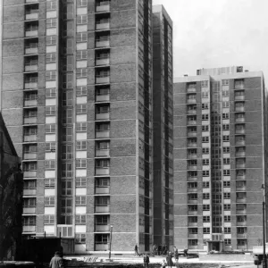The high rise flats at Cruddas Park Housing Estate in Newcastle 26 June 1962 circa The high rise flats at Cruddas Park Housing Estate in Newcastle 26 June 1962 circa