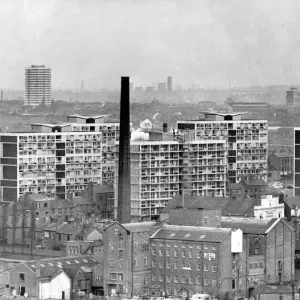 The High-rise flats in Hillfields as seen from Coventry Cathedral The High-rise flats in Hillfields as seen from Coventry Cathedral