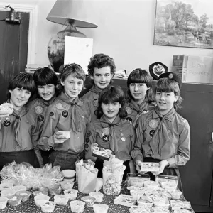Highburton Guides Coffee Morning Print, 9th February 1985 Highburton Guides Coffee Morning Print, 9th February 1985