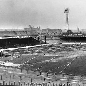 Highfield Road, home of Coventry City Football Club, our picture shows an under-soil